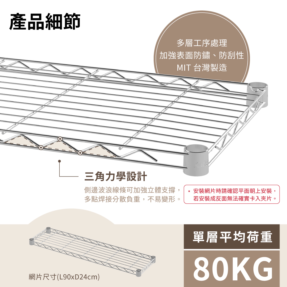 KIWISH 90X24 Multi-Size Storage Rack Heavy Duty Metal Shelving Unit, Made in Taiwan, Free Shipping, , large