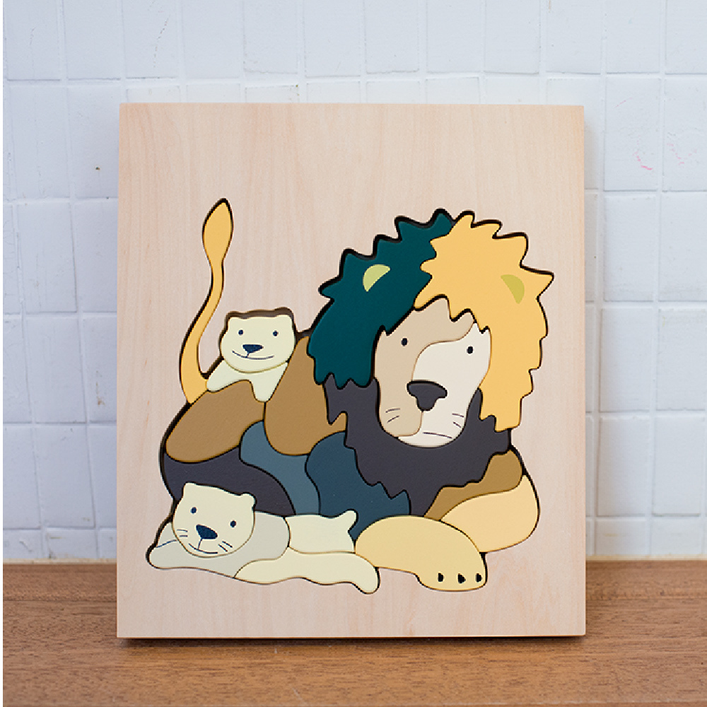 [eguchi co,. Ltd.] eguchitoys Animal Puzzle Lion, , large