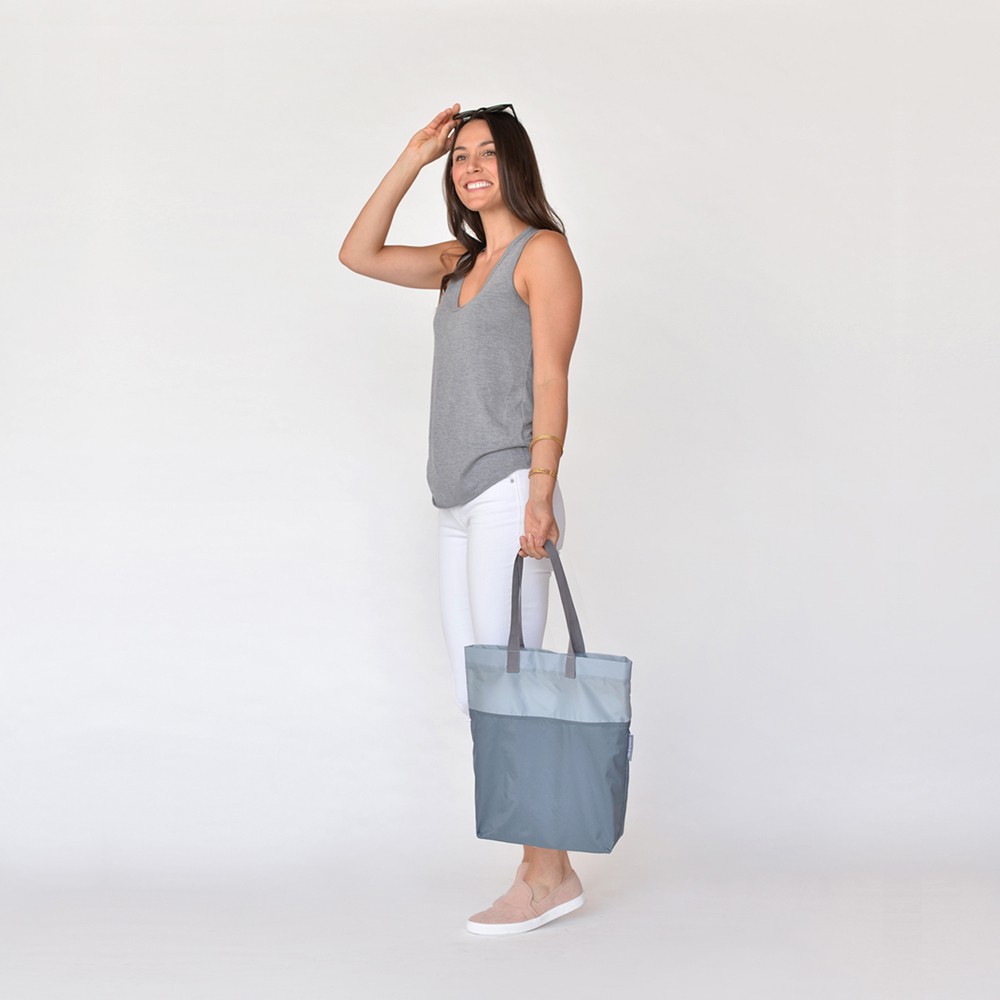 FLIP & TUMBLE SHOPPING BAG (GREY), , large