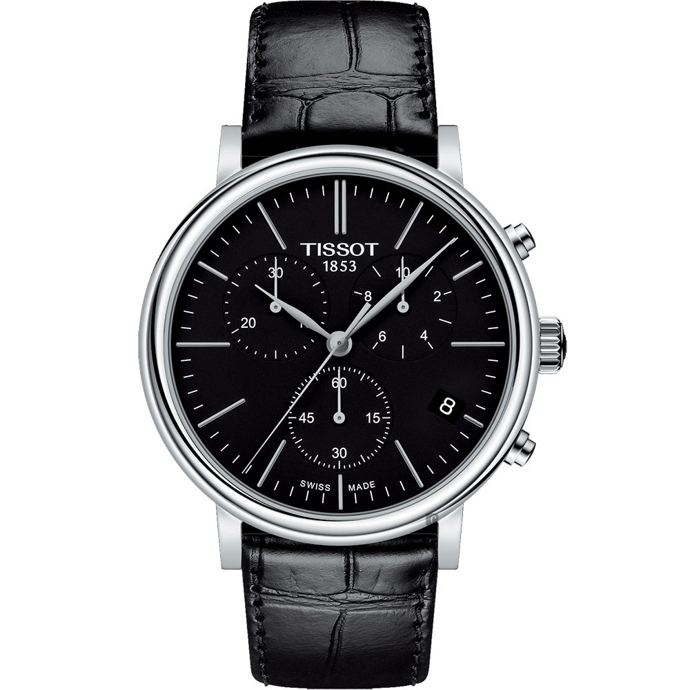 TISSOT 天梭 CARSON PREMIUM 計時石英錶-41mm T1224171605100