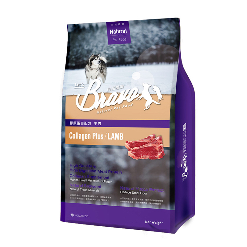 【Bravo自然禮讚】膠原蛋白配方犬食1.5kg-羊肉口味, , large