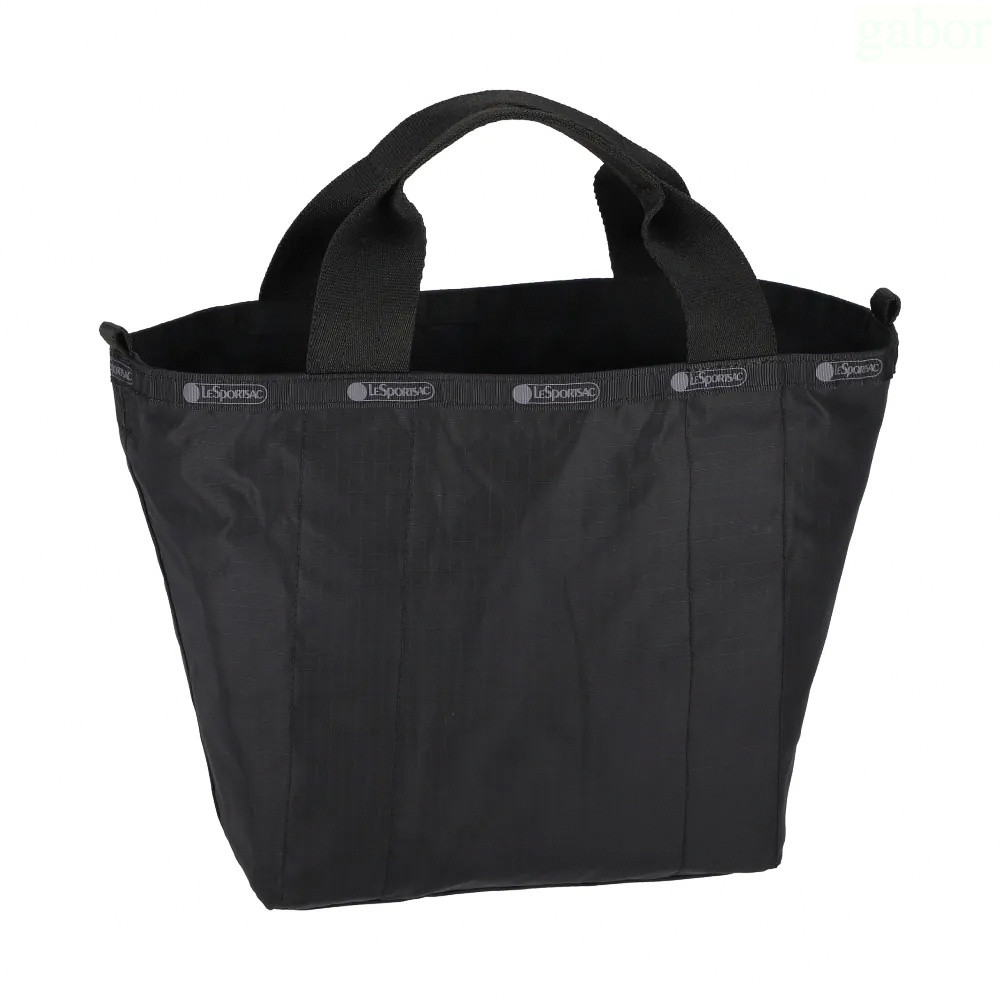 Lesportsac Small Reversible Pocket Tote 小型雙面托特包 送禮-永恆黑, , large