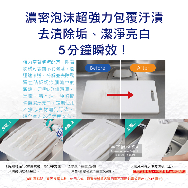 [日日好物]日本KAO花王-濃密鹼性泡沫去油除臭清潔劑400ml/綠頭噴槍瓶(廚房衛浴清潔劑,洗手台,排水口,不鏽鋼濾網,砧板,爐具皆適用), , large