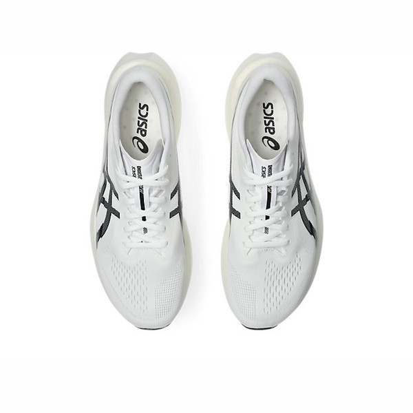 Asics Magic Speed 4 男 慢跑鞋 緩衝 彈力 白 黑 [1011B875-101], , large