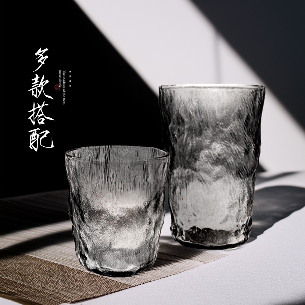 【上手家居】冰川杯 漸粉 330ml(玻璃杯/馬克杯/水杯/玻璃水杯/早餐杯), , large