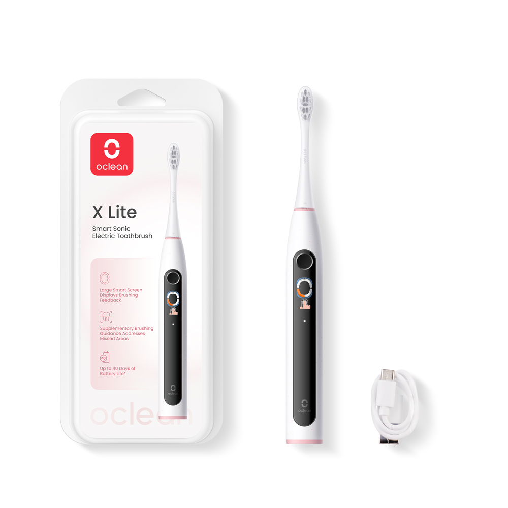 [歐可林] Oclean X Lite大螢幕音波電動牙刷(白色)-單機版