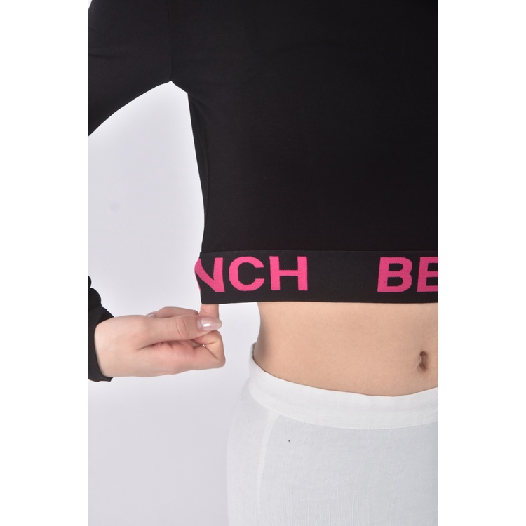 (S) rare closet韓牌質感修身短版字母黑色長袖上衣二手衣, , large