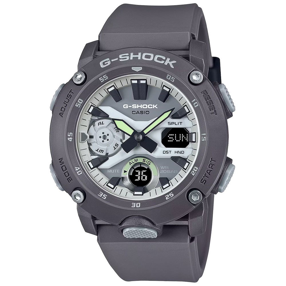 CASIO 卡西歐 G-SHOCK 綠光系列運動手錶 GA-2000HD-8A, , large