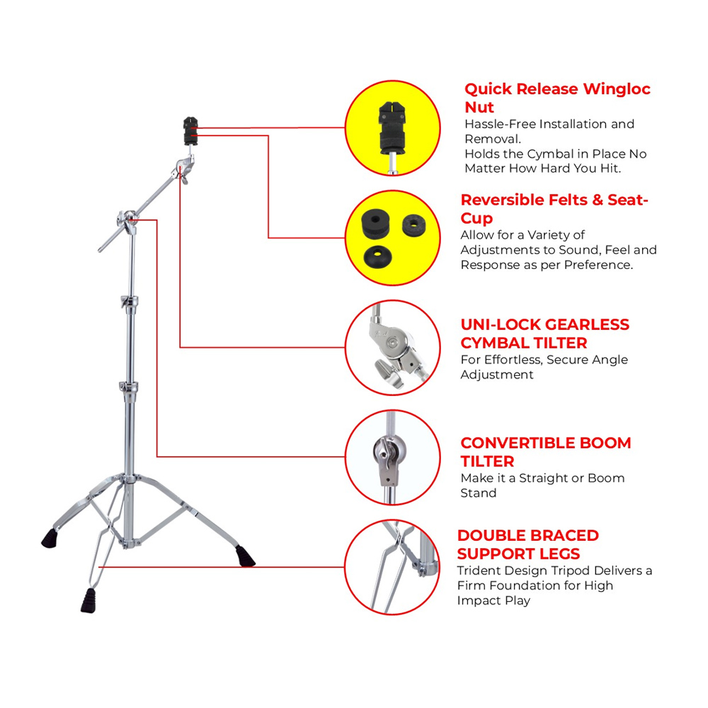 Pearl BC-930WL 斜鈸架【敦煌樂器】, , large