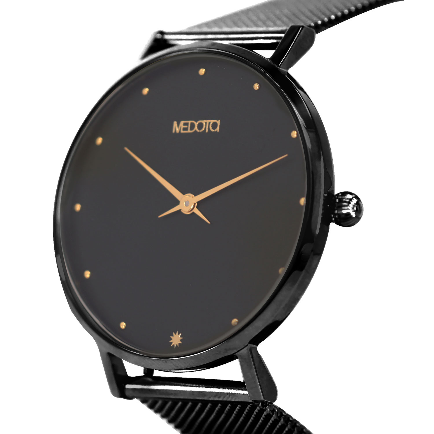 [MEDOTA] CHICA minimalist color collection ladies watch-Black&Gold / CH-9402, , large