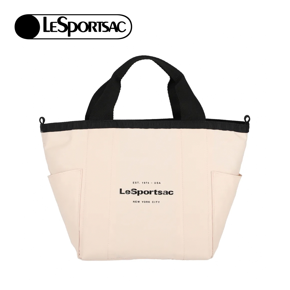 |快速出貨|Lesportsac Small Reversible Pocket Tote 小型雙面托特包 送禮-晨曦桃, , large