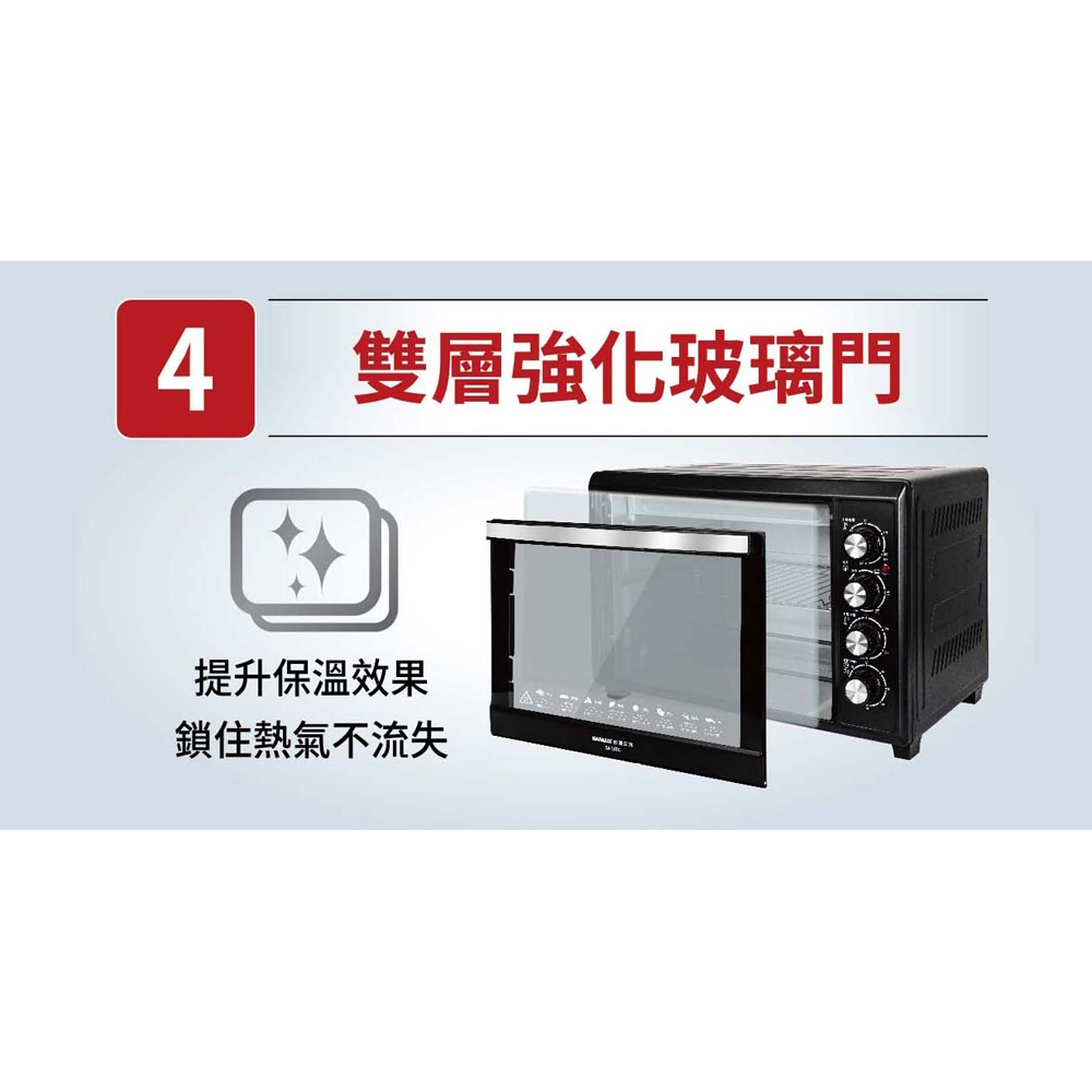 SANLUX 35L Dual Temperature Control Electric Oven SK-35TC, , large