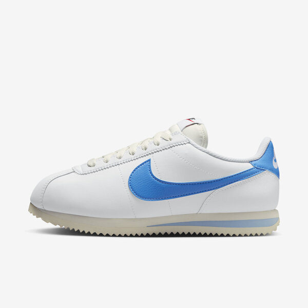 Kixpress-Nike W Cortez 女 休閒鞋 運動 經典 復古 阿甘鞋 皮革 穿搭 白 水藍 [DN1791-102], , large