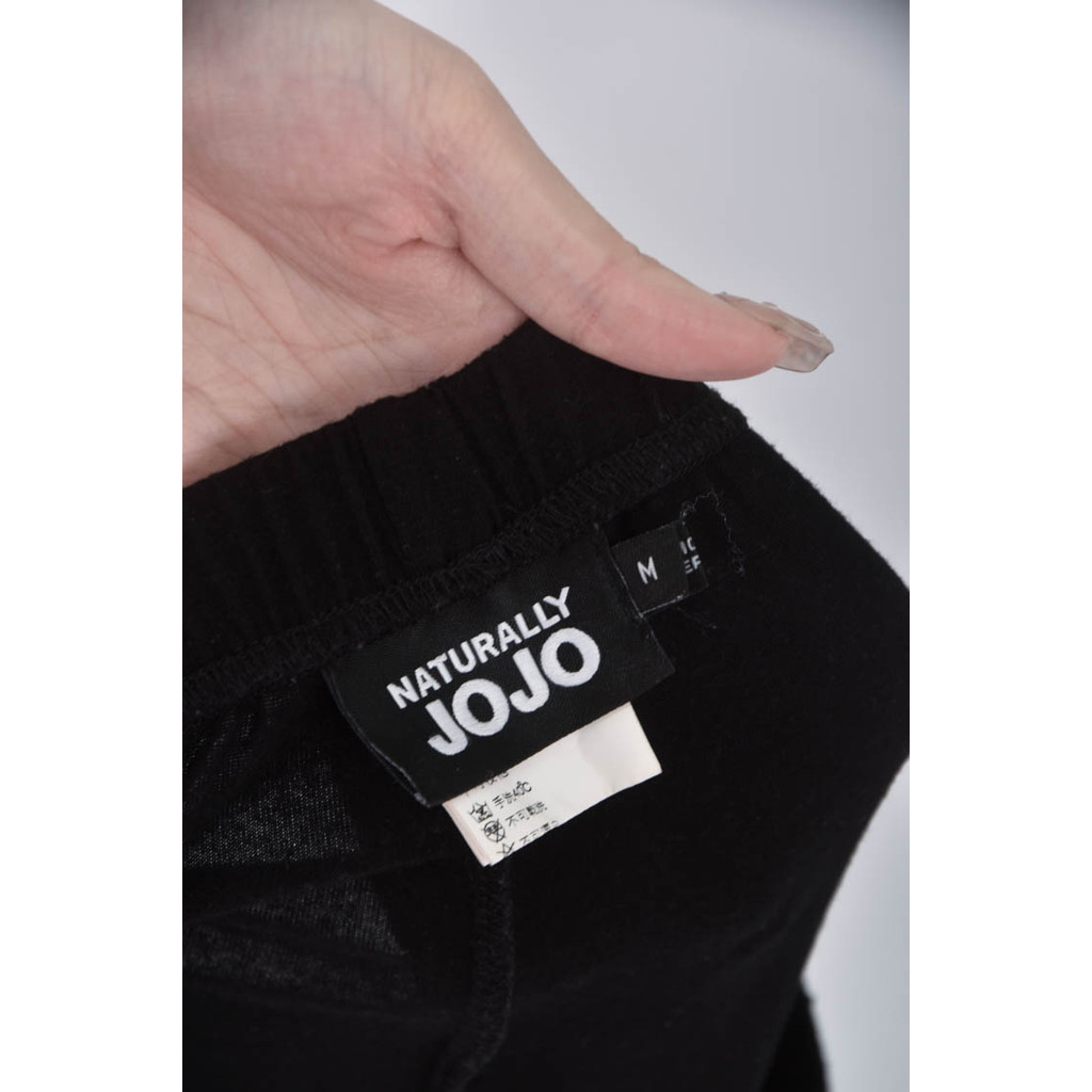 (L) naturally jojo運動運動黑色長褲二手衣, , large