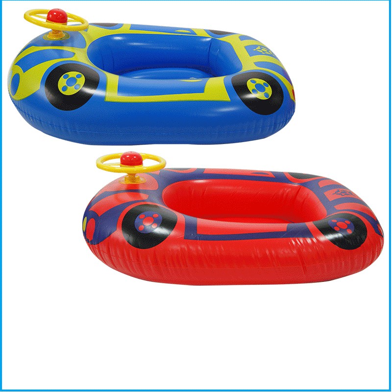 【Healgenart】汽車寶貝遊戲充氣船 充氣座騎 水上海邊戲水浮排浮圈 (隨機出貨), , large