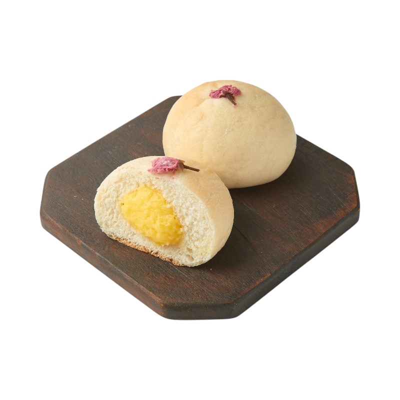 Sakura custard bread, , large