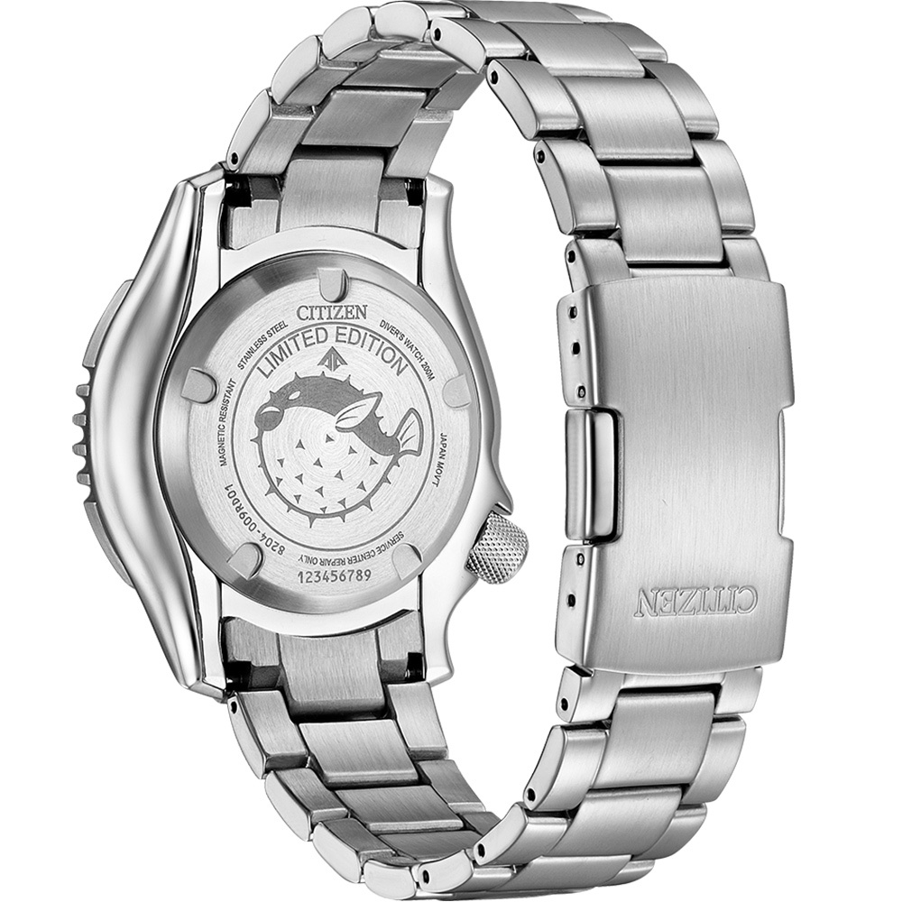 CITIZEN 星辰 PROMASTER 鋼鐵河豚復刻機械錶 附贈橡膠錶帶 NY0160-66E, , large