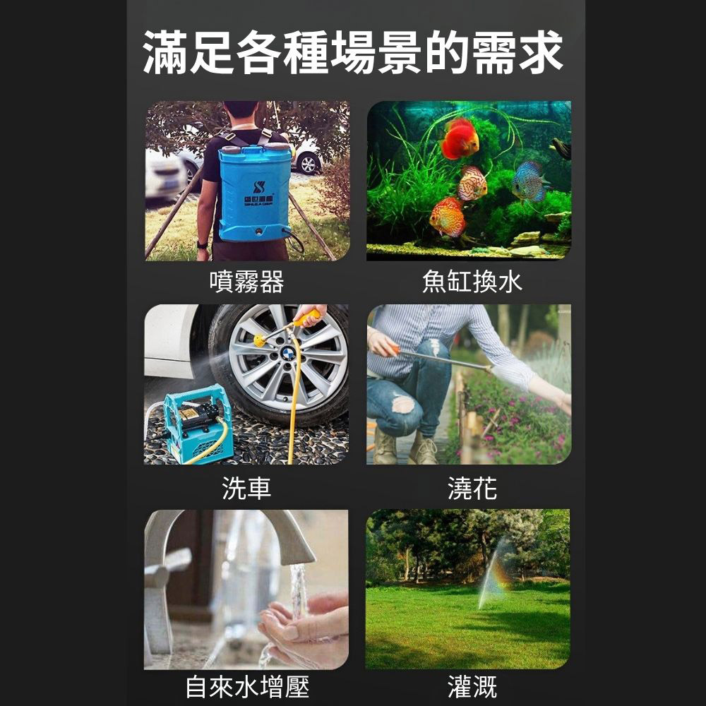 Electric sprayer motor pump / 12V-6L/min high-pressure water pump, , large