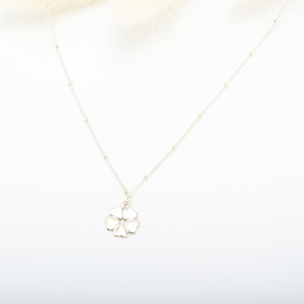 【Angel & Me】Love Clover s925 sterling silver necklace Valentine Day gift, , large