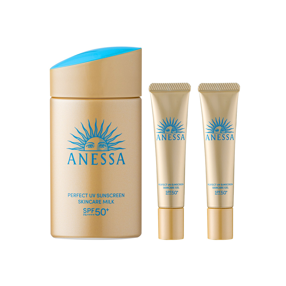 【SHISEIDO資生堂】安耐曬 金鑽高效防曬露NA 5X版60ml+贈高效水感防曬凝膠NA15g*2 公司貨, , large