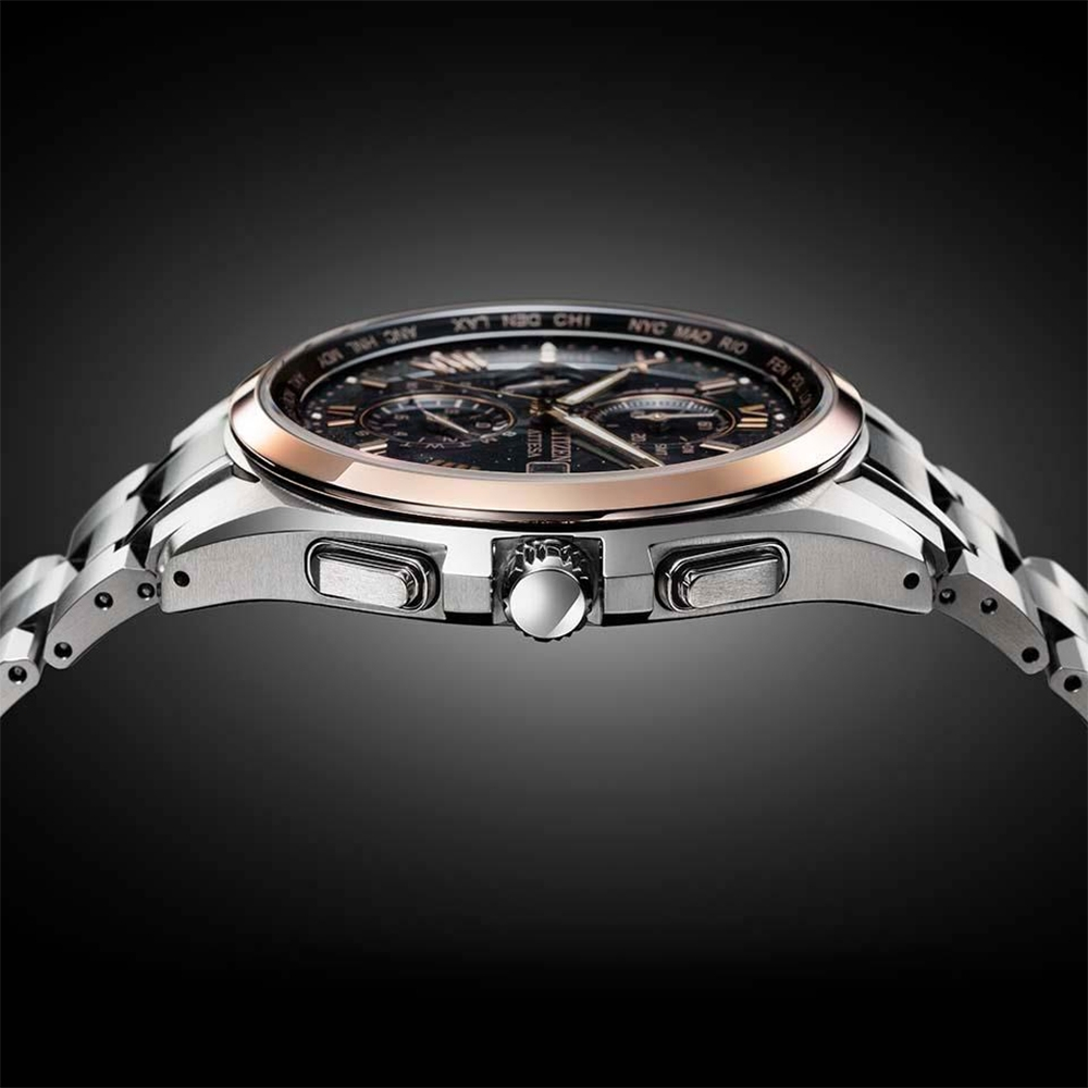 CITIZEN 星辰 電波時計30週年限定 鈦 光動能萬年曆電波手錶 AT8254-61E, , large