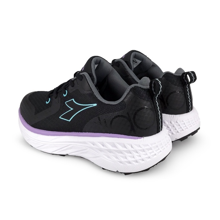 DIADORA迪亞多那 戶外野趣越野鞋 女運動鞋 登山鞋 女鞋 簡約 透氣 吸震 回彈 厚底 EVA鞋墊 耐磨 防滑 黑, , large