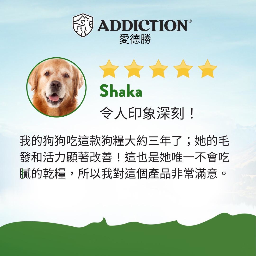 【拉拉寵物小舖】ADDICTION 自然癮食 愛德勝 狗飼料 素食犬9公斤 天然糧 WDJ推薦, , large