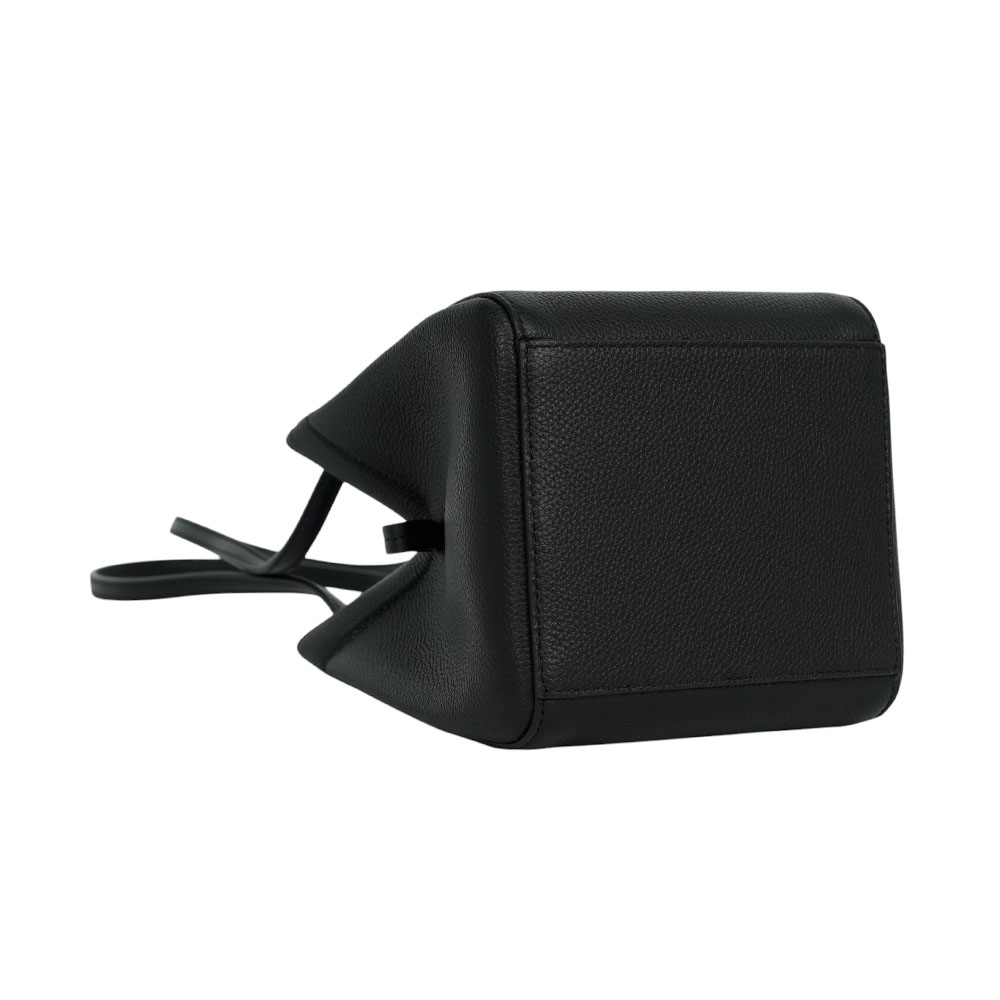 FENDI Origami 牛皮可折疊迷你水桶包/托特包/黑色, , large