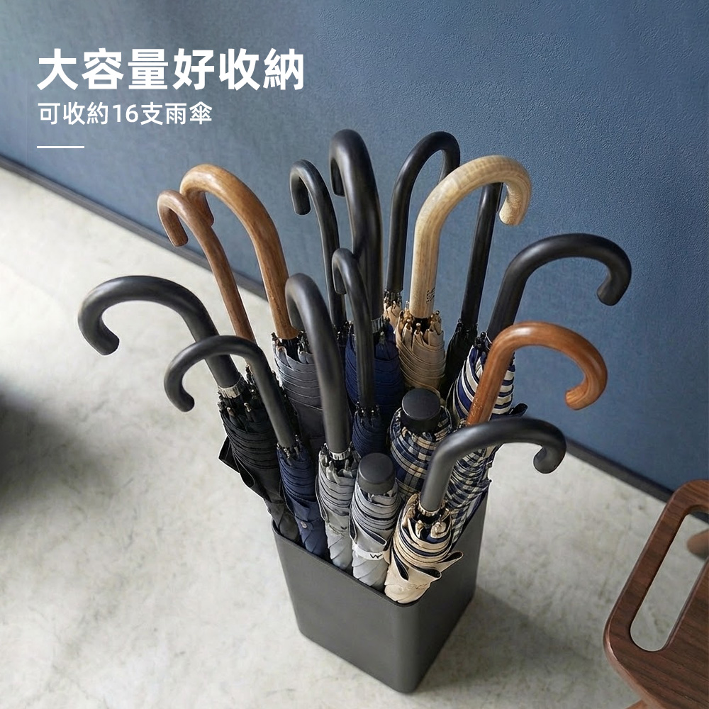 【上手家居】簡約金屬雨傘架-黑色(傘桶/雨傘收納/雨傘收納架), , large