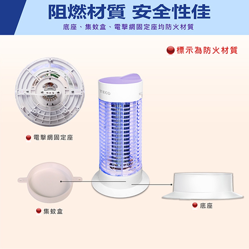 TECO 東元 銀離子抑菌補蚊燈 XYFYK155, , large