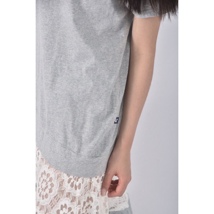 (S) bluedeer質感棉質拼接灰色洋裝二手衣, , large