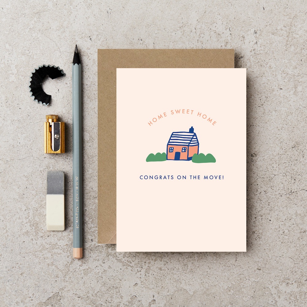 Katie Leamon 英國製 有溫度的卡片 問候卡 - HOME SWEET HOME 甜蜜的家