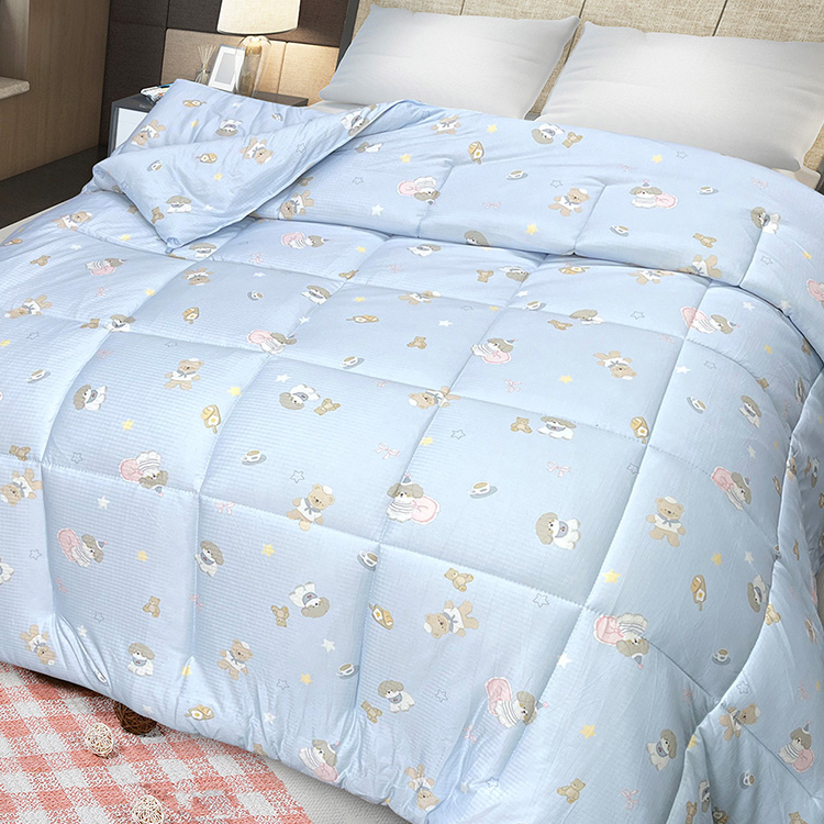 【多利寶寢具】INDIAN_緹花針織雲朵棉可水洗雙人四季被-動物派對, , large