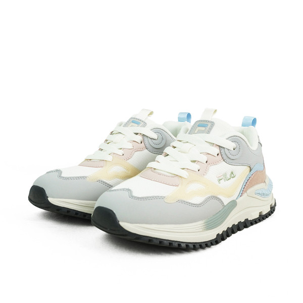Kixpress-Fila Overlap 女 休閒鞋 運動鞋 慢跑鞋 低筒 透氣 復古 灰粉 [5-J347Y-756], , large