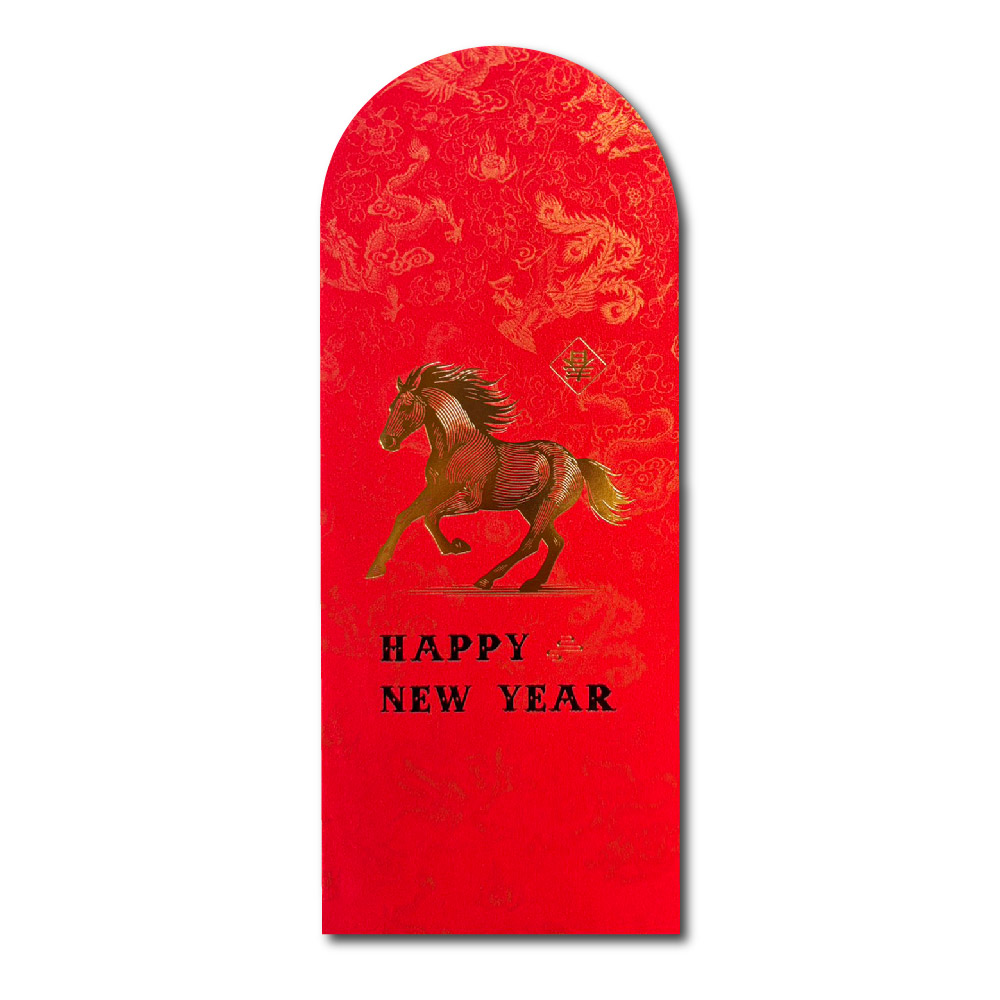 1A 2026 馬年 中式 紅包袋 Happy New Year 10張入 /包 1812, , large