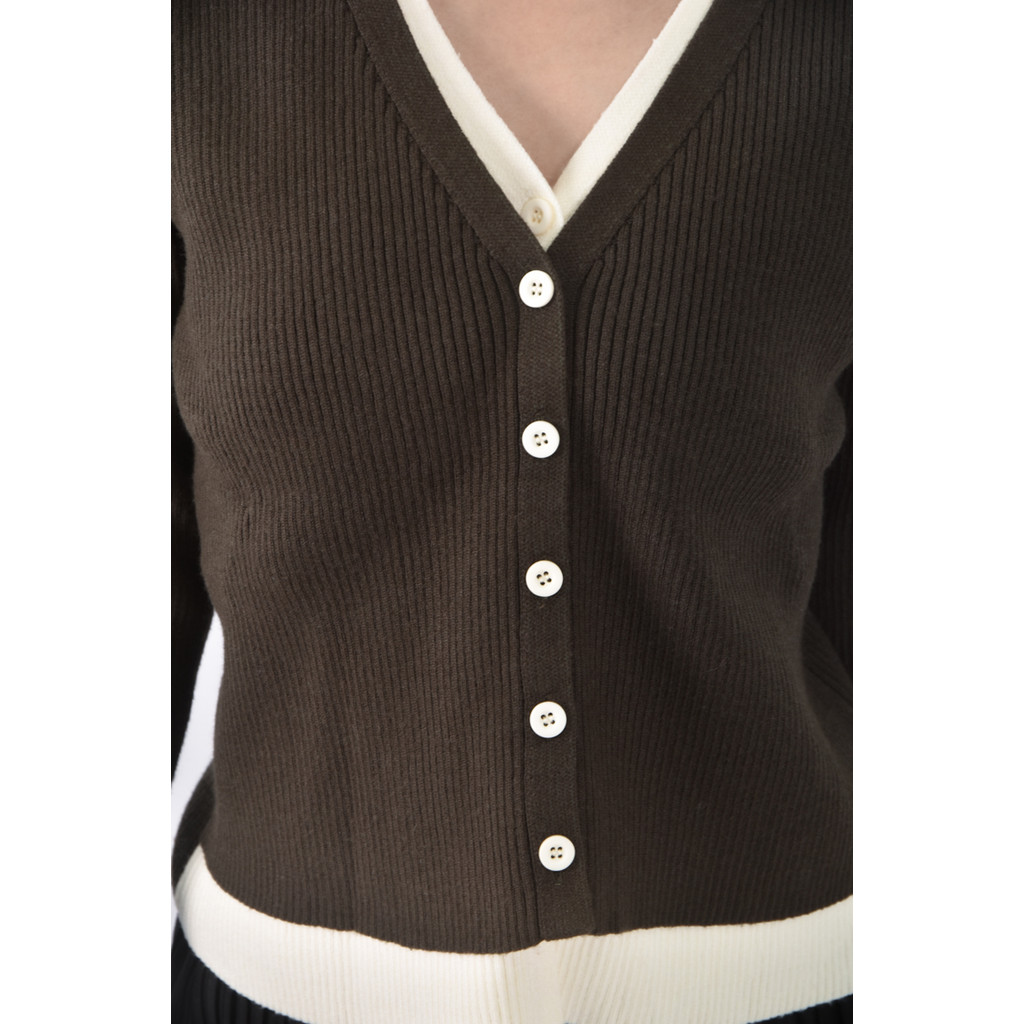 (S) style pink韓牌假兩件綠色長袖上衣二手衣, , large