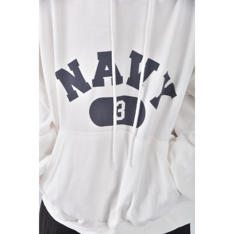 (F) lego質感連帽白色長袖上衣二手衣, , large