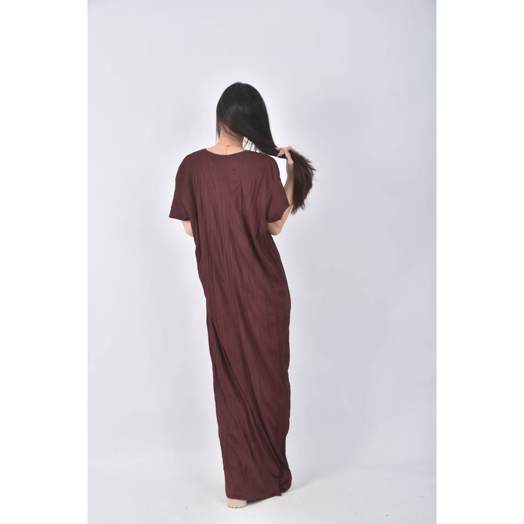 (F) zara皺摺紅色洋裝二手衣, , large