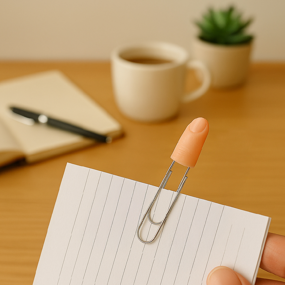 finger-shaped-paper-clip, , large