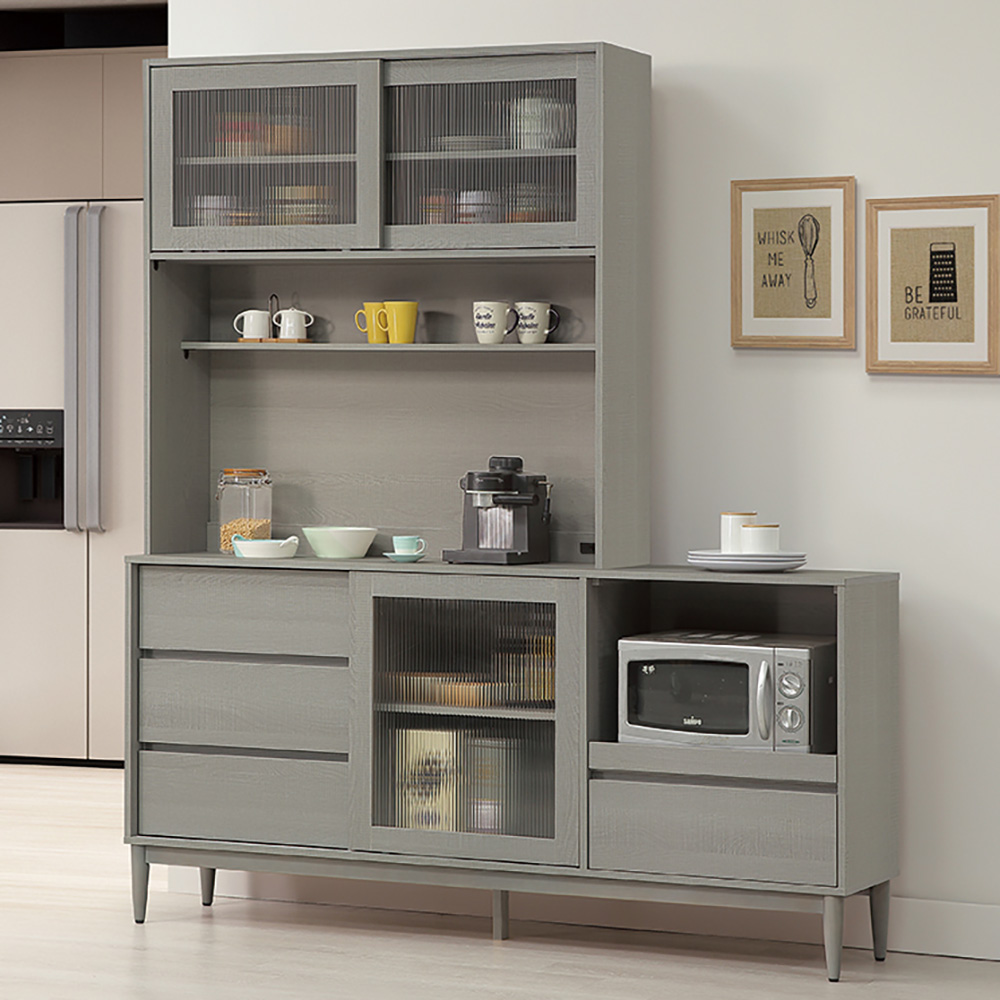 【Hampton 漢汀堡】洛卡克6尺碗盤櫃組, , large