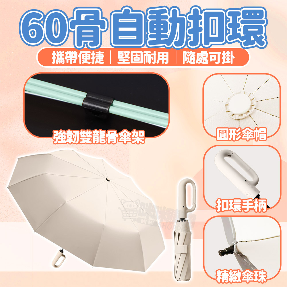 Mimi Shopping Umbrella Folding Umbrella, , large