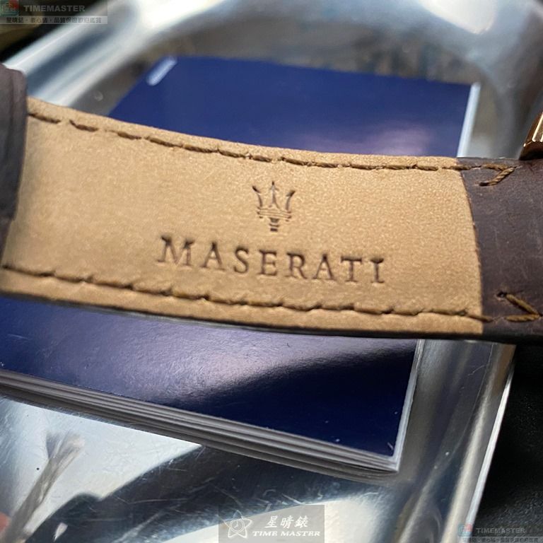 [星晴錶業]MASERATI手錶,44mm,R8871621004古銅色錶面玫瑰金錶殼咖啡色真皮皮革錶帶款, , large