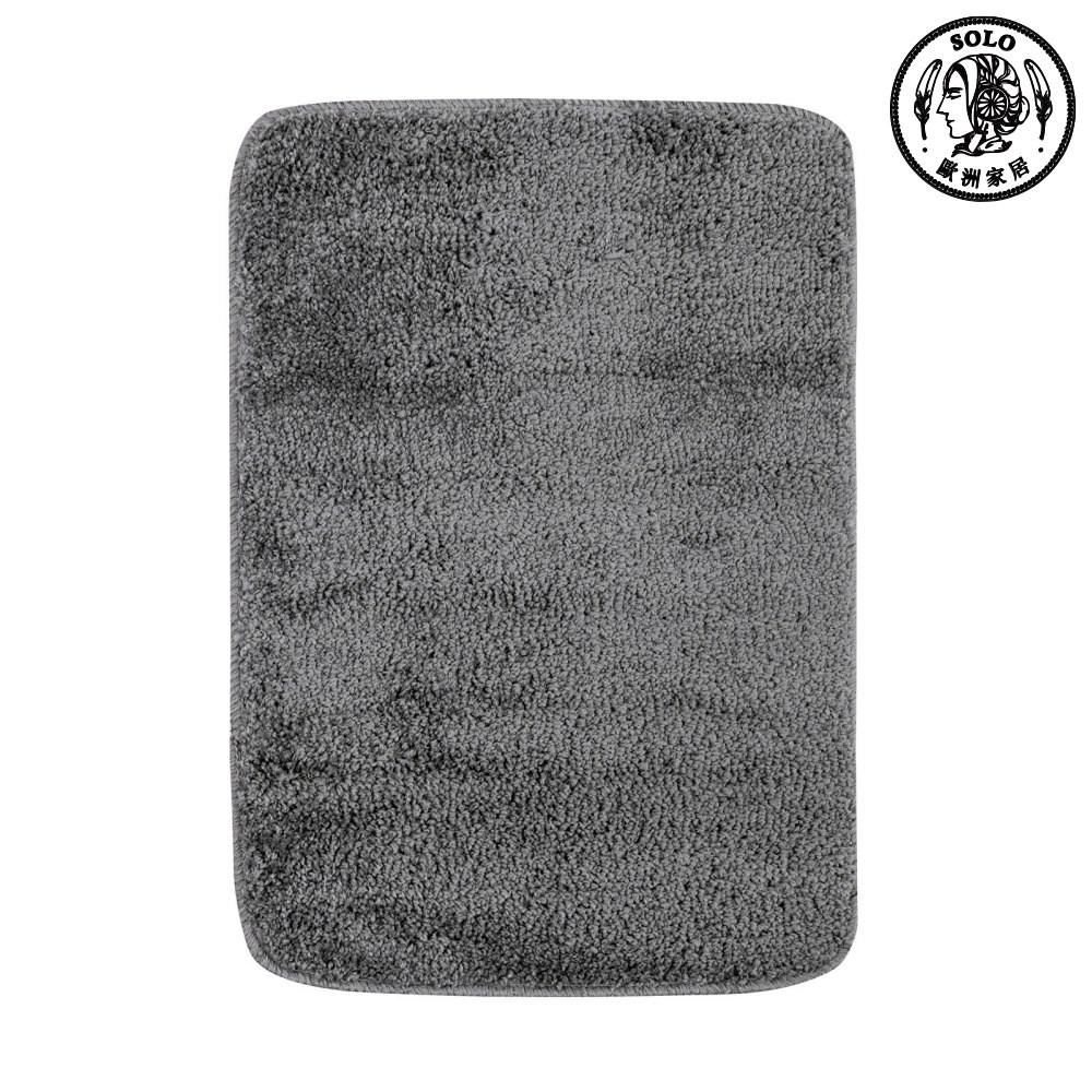 【SOLO歐洲家居】LCW Home 40x60cm 鐵灰色極簡防滑吸水浴室地墊 迅速吸乾濕腳, , large