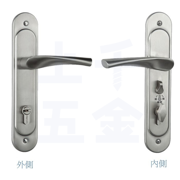 連體鎖 匣式鎖 加安牌 台灣製 門鎖 防火門鎖 N5L66K1 N5L66K1H 獨立暗閂 有分左右 卡巴鑰匙, , large