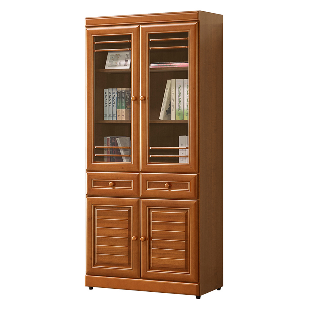 【唯熙傢俱】奧莉薇樟木色2.7尺書櫃, , large