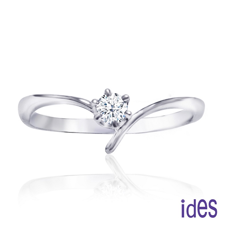 [ides愛蒂思] 成年禮 生日禮 日系輕珠寶OL系列設計款14K金鑽石戒指/嬌點 (戒圍請於訂單備註), , large
