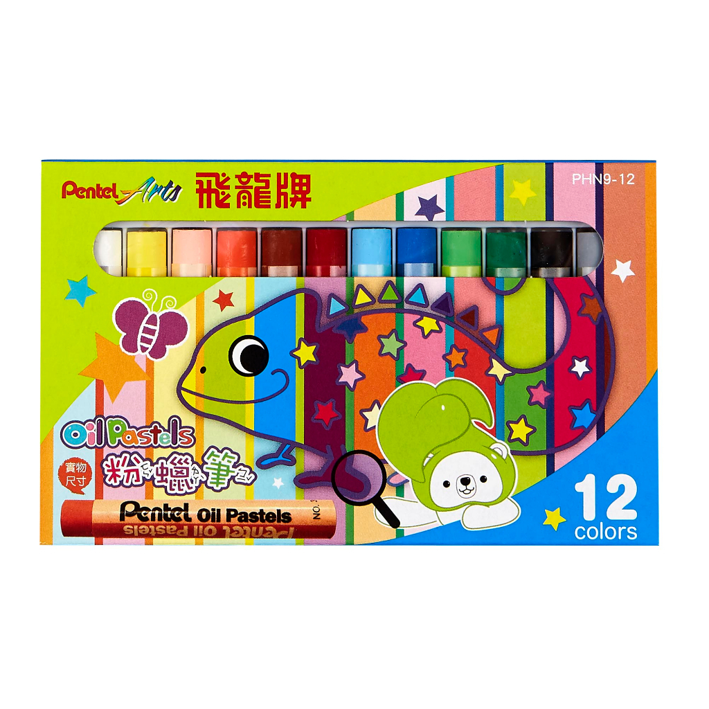 Pentel 飛龍文具 粉蠟筆 PHN950色 PHN9-50, , large