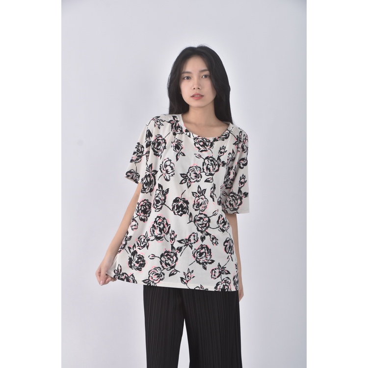 (XL) judy小香風玫瑰杏色短袖上衣二手衣, , large