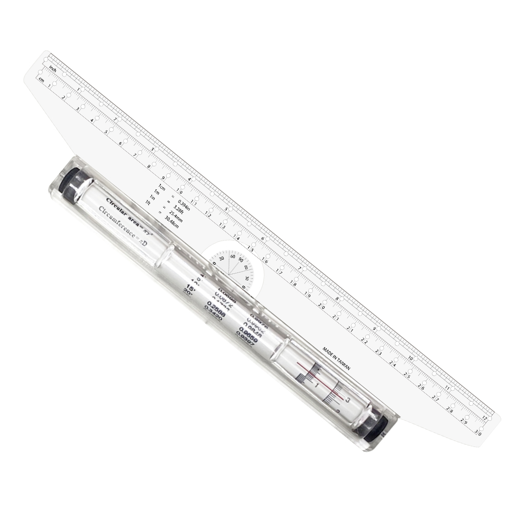 30CM MULTI-FUNCTION ROLLER PARALLEL RULER, , large