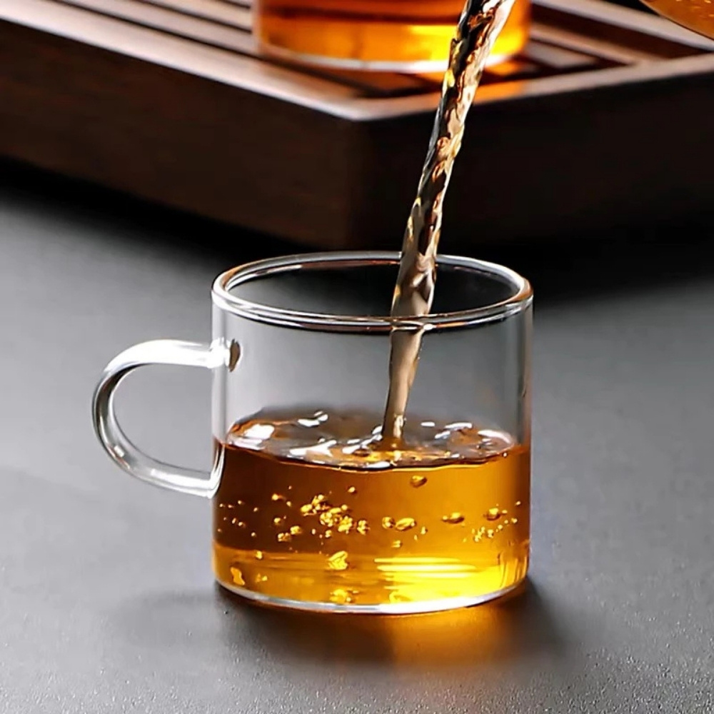 【GlassKing】GK-320 耐熱玻璃杯 透明手把 迷你玻璃杯 試飲杯 咖啡杯 水杯 茶杯 酒杯, , large